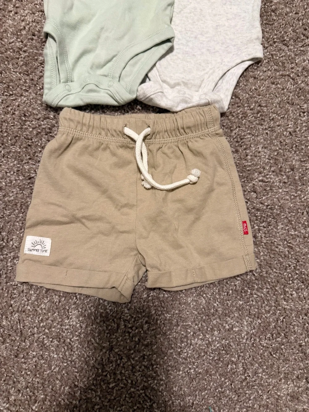 Carter's Baby Matching Set in Yellow, Green, Gray, Navy, Tan - Picture 5 of 8